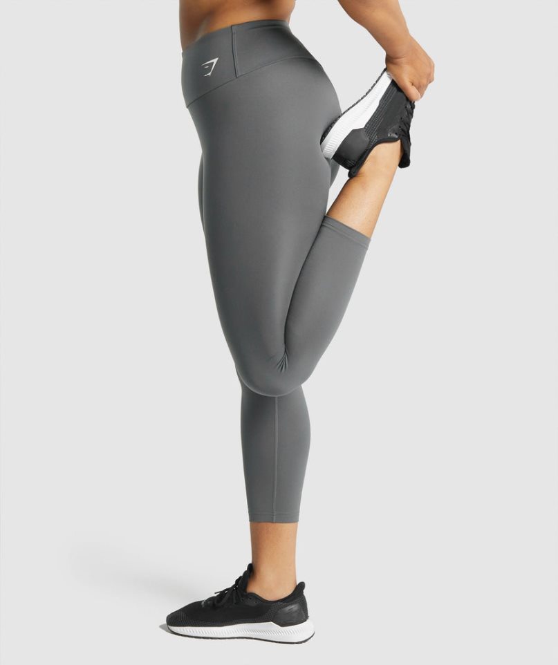 Women's Gymshark Training 7/8 Leggings Grey | CA 675031